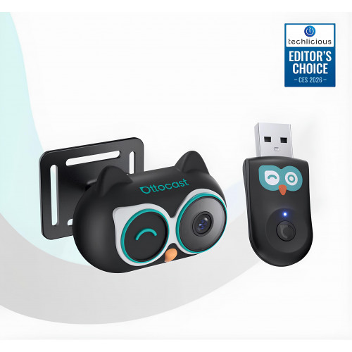 Бездротовий CarPlay/Android Auto адаптер та камера для спостереження за дитиною  Ottocast Cabin Care